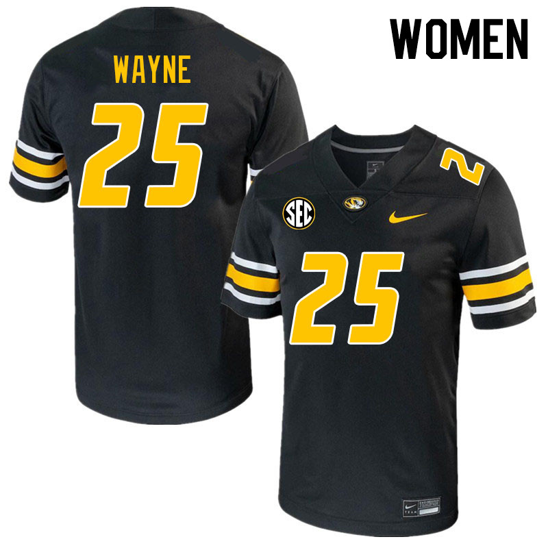 Women #25 Ja'Marion Wayne Missouri Tigers College 2023 Football Stitched Jerseys Sale-Black